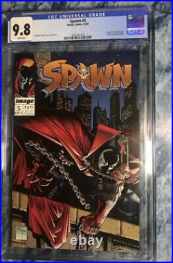 SPAWN #5 CGC 9.8 Death Of Billy Kincaid, MCFARLANE STORY & ART 10/92 WithPoster