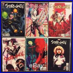 SPIDER-GWEN #1 5 & #0 34 Comic Books 2 FULL SERIES Variants +Promo Poster NM