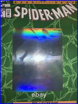 SPIDER-MAN #26 (1992) CGC 9.8 MINT 30th ANNIVERSARY GIANT HOLOGRAM COVER, POSTER