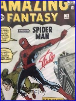 SPIDER MAN Stan Lee Hand Autographed Signed Marvel Comic 8x12 Photo Legend COA