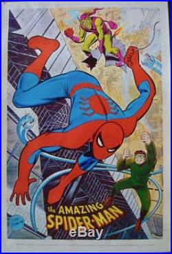 SPIDERMAN MARVELMANIA 1970 Vintage Marvel comics poster 23x35 JOHN ROMITA