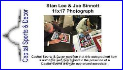 STAN LEE & JOE SINNOTT FRAMED Signed 11x17 Photo Silver Surfer #1 Marvel