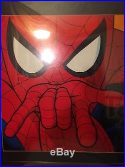 STAN LEE Marvel Comics Spiderman Lithograph #133/250 framedSigned withCOA 1996
