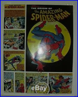 STAN LEE signed 1980 AMAZING SPIDER-MAN Coca-Cola poster. Alex SAVIUK & HUNT art