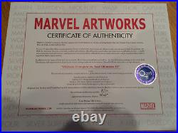 STAN LEE signed AVENGERS Marvel ORIGINAL COMIC Artwork THOR IRON MAN ANT fr