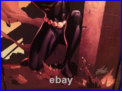 STAN LEE signed BLACK WIDOW Marvel ORIGINAL COMIC Artwork CANVAS AVENGERS COA STAN LEE signed BLACK WIDOW Marvel ORIGINAL COMIC Artwork CANVAS AVENGERS COA
