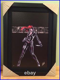 STAN LEE signed BLACK WIDOW Marvel ORIGINAL COMIC Artwork Dell'otto AVENGERS