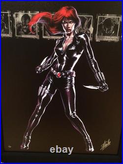 STAN LEE signed BLACK WIDOW Marvel ORIGINAL COMIC Artwork Dell'otto AVENGERS STAN LEE signed BLACK WIDOW Marvel ORIGINAL COMIC Artwork Dell'otto AVENGERS