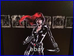 STAN LEE signed BLACK WIDOW Marvel ORIGINAL COMIC Artwork Dell'otto AVENGERS