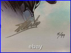 STAN LEE signed NEW AVENGERS Marvel ORIGINAL COMIC Artwork CANVAS COA Spider-man