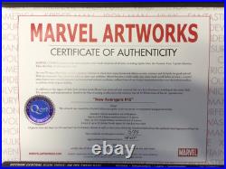 STAN LEE signed NEW AVENGERS Marvel ORIGINAL COMIC Artwork CANVAS COA Spider-man