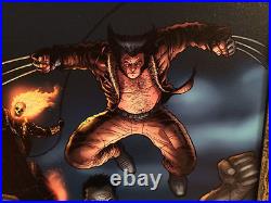 STAN LEE signed SPIDER-MAN Marvel ORIGINAL COMIC Artwork CANVAS framed COA HULK