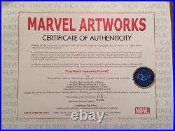 STAN LEE signed SPIDER-MAN Marvel ORIGINAL COMIC Artwork CANVAS framed COA HULK