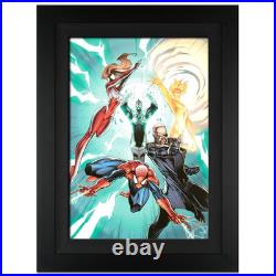 STAN LEE signed SPIDER-MAN Marvel ORIGINAL COMIC CANVAS J SCOTT CAMPBELL fr