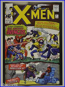 STAN LEE signed X-MEN #9 Comic Cover Vintage MARVEL Poster auto Avengers