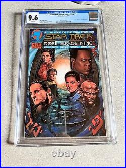 STAR TREK DEEP SPACE NINE #1 CGC 9.6 WHITE PAGES Poster Malibu 1993 Barr Purcell