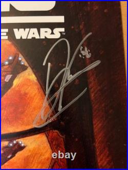 STAR WARS CLONE WARS 1st AHSOKA Dark Horse POSTER 11x17 Dave Filoni SIGNED 2008 STAR WARS CLONE WARS 1st AHSOKA Dark Horse POSTER 11x17 Dave Filoni SIGNED 2008