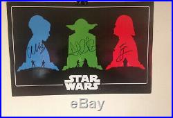 STAR WARS Poster Disney LucasFilm Press Comic Con 2015 Books Trilogy Autographed