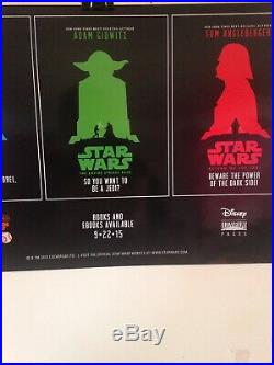 STAR WARS Poster Disney LucasFilm Press Comic Con 2015 Books Trilogy Autographed