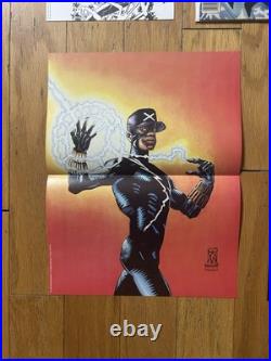 STATIC #1 1st Static Shock + Variant Newsstand 2 Posters, Card Insert & Pollybag