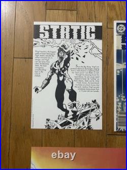 STATIC #1 1st Static Shock + Variant Newsstand 2 Posters, Card Insert & Pollybag