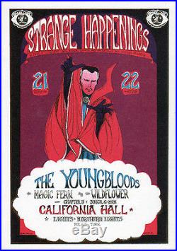 STRANGE HAPPENINGS Youngbloods Tour HAND BILL 1967 DR STRANGE Marvelmania RARE