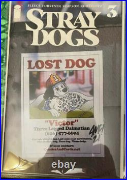 STRAY DOGS #1-5 Missing Dog Poster Exclusive Set LE500 Signed Fleecs with COA