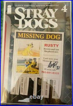 STRAY DOGS #1-5 Missing Dog Poster Exclusive Set LE500 Signed Fleecs with COA