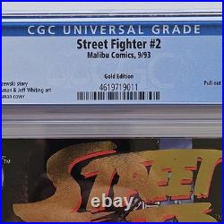 STREET FIGHTER #2 Gold Edition With Poster CGC 9.6 Malibu Comics 1993 (4619719011)