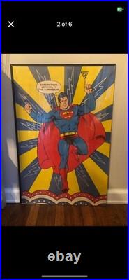 SUPERMAN 1971 Commercial Poster National Periodical Publications 18x24 Framed SUPERMAN 1971 Commercial Poster National Periodical Publications 18x24 Framed