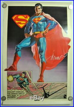 SUPERMAN POSTER Hand Signed by DREW STRUZAN Vintage Thought Factory 1977