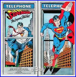 SUPERMAN THE LEGEND RETURNS 1988 Vintage DC comics poster 18x37 Double sided NM