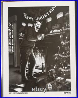Sam Gilbey Christmas With The Joker Variant Poster Limited Edition of 50