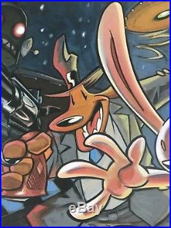 Sam and Max art print signed by Steve Purcell