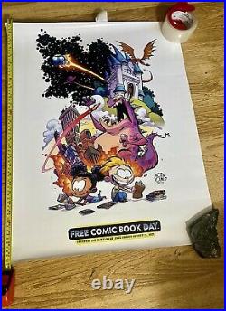 Scottie Young Free Comic Book Day 2021 FCBD Poster Rare 28x22 Inches Vgc Limited