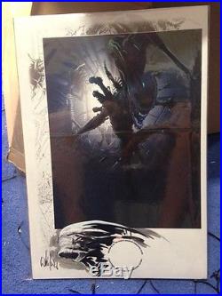 Sdcc 2016 Aliens 30th Art Poster Print Signed & Sketch By Whilce Portacio