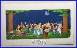 Serigraphie Asterix Et Obelix Banquet Anniveraire N° / Uderzo Goscinny / 1000ex