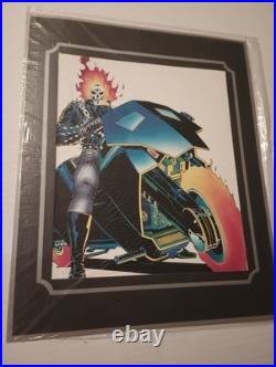 Set Of 2 Dan Ketch Ghost Rider Matted Art Prints By Comic Images New Sealed 1990