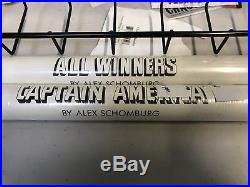 Set Of 2 Sealed-alex Schomburg Poster Captain America, All Winners