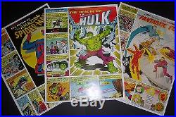 Set of 3 posters Origin of AMAZING SPIDER-MAN, HULK, FANTASTIC FOUR, Coca-Cola
