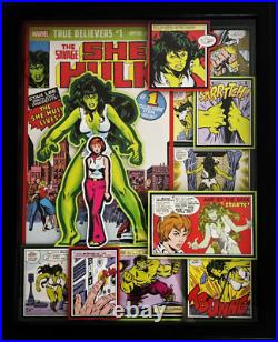 She-Hulk Custom Comic Book Shadow Box Artwork 11x14 Hulk She-Hulk Custom Comic Book Shadow Box Artwork 11x14 Hulk