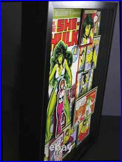 She-Hulk Custom Comic Book Shadow Box Artwork 11x14 Hulk She-Hulk Custom Comic Book Shadow Box Artwork 11x14 Hulk