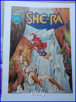 She-Ra Princess of Power X5 COMICS 1,2,3,4, 5 has poster 1986 London Editions