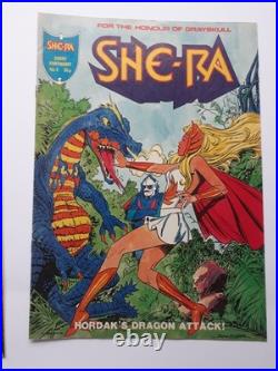 She-Ra Princess of Power X5 COMICS 1,2,3,4, 5 has poster 1986 London Editions