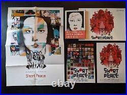 Short Peace Otomo 1st Print 1979 (Rare Obi) Sketch Book & Poster and Flyers (2)