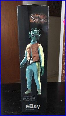 Sideshow Collectibles Excluisve Greedo Bouty Hunter With Wanted Poster