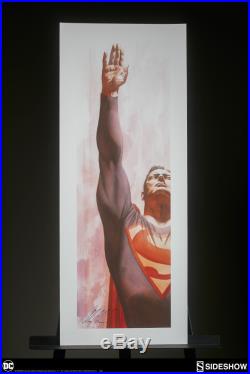 Sideshow DC Superman and Marvel Captain America Alex Ross Art Prints signed