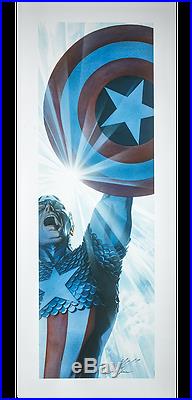 Sideshow Exclusive SIGNED Alex Ross Captain America Triumphant! Art Print LE 200