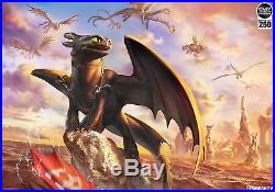 Sideshow SOLD OUT (NEW) Art Print Toothless How to Train your Dragon #94/250