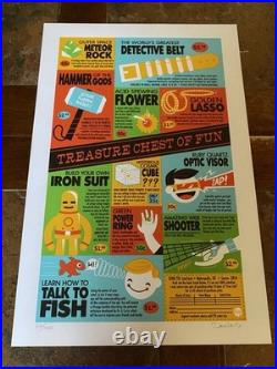 Signed Dave Perillo Treasure Chest of Fun Marvel DC Comics Book Ad LE Print